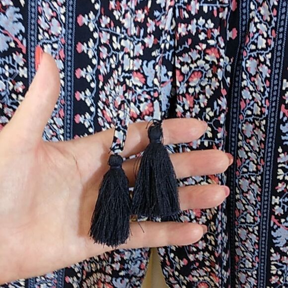 Liz Claiborne Pants Large Loungewear Challis Crop NWOT - Picture 9 of 11